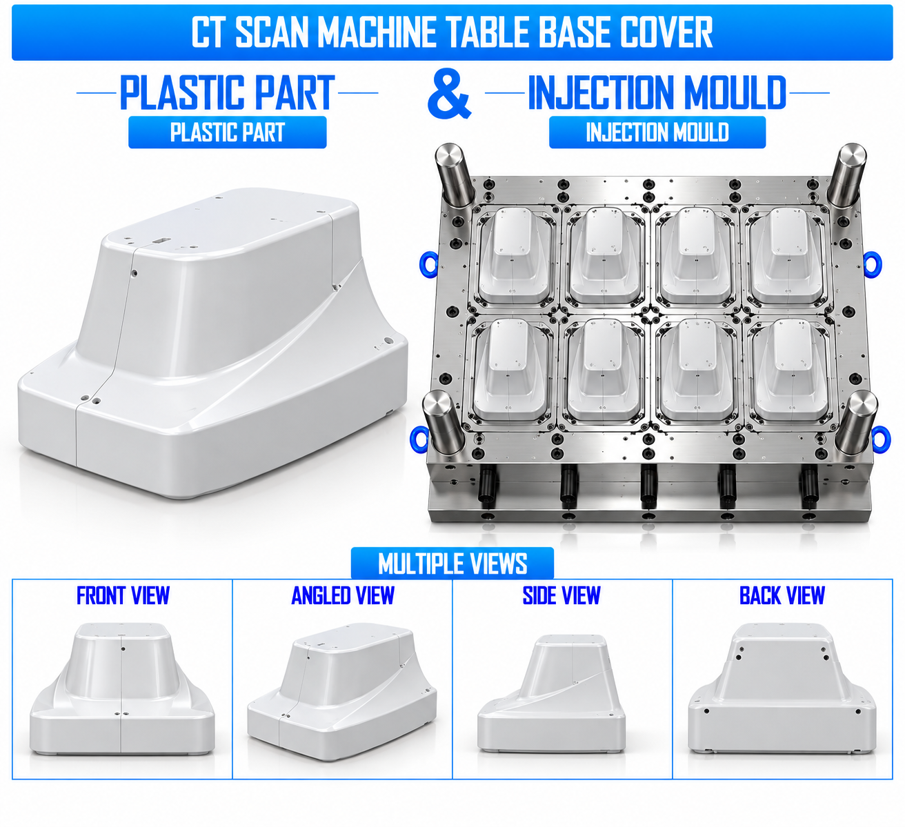 CT Scan Machine Plastic Table Base Cover Mould and Moulding Service